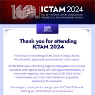 ICTAM2024 Thanks Letter